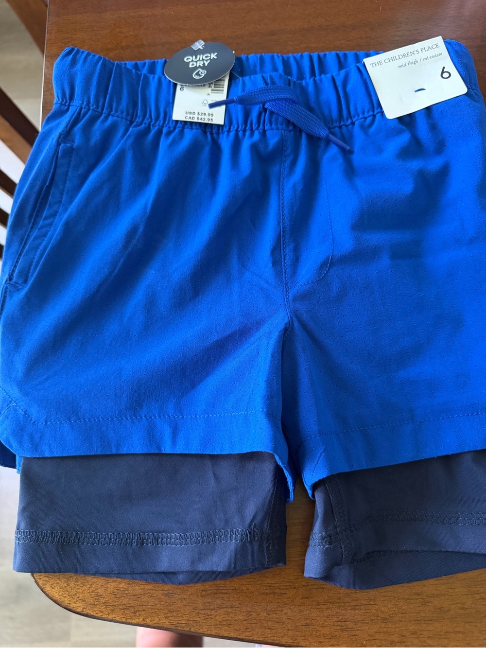 The Children's Place Royal Blue Quick-Dry Athletic Shorts